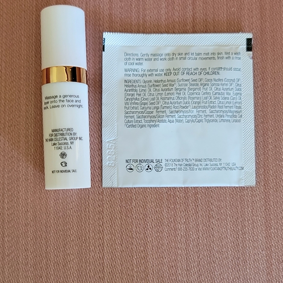 NEW Fountain of Truth Dream Cream Overnight Repair Mask & Cleansing Balm Sample - Picture 2 of 3